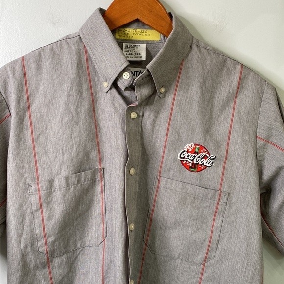 Vintage Coca Cola Drivers Work Shirt Uniform Collectible Embroidery Button Down - Picture 2 of 13